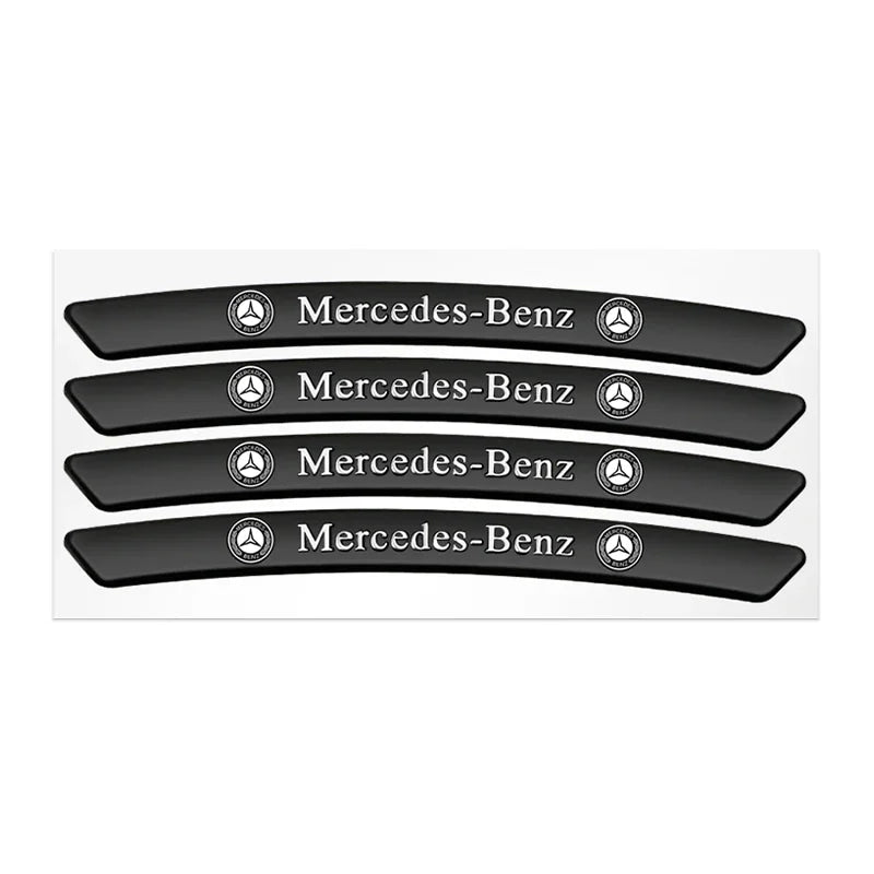 4Pcs Metal Car Wheel Hub Sticker Decorative Accessories For Mercedes Benz AMG GLE GLC W205 W206 W203 W204 W210 W212 W213