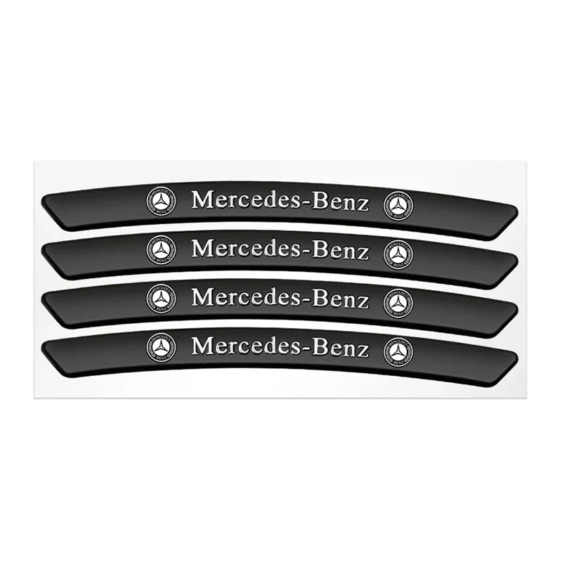 4Pcs Metal Car Wheel Hub Sticker Decorative Accessories For Mercedes Benz AMG GLE GLC W205 W206 W203 W204 W210 W212 W213