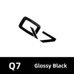 Car Rear Trunk Emblem Sticker For Audi A3 A4 A5 A6 A7 A8 Q3 Q5 Q7 Original Size Quarrto Sline Emblem ABS Black Refit Accessories