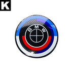 Carbon Fiber 50th Anniversary Front Rear Logo Kit for BMW 82mm 74mm Badge E46 E90 F30 F10   2-Pin Base DIY Replacement Decor Set