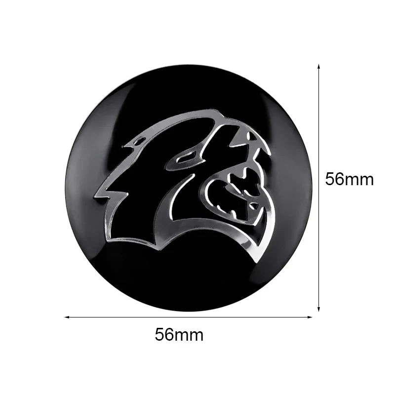 56MM Car Wheel Center Cover Sticker Hub Cap Accessories For Dodge Durango Caliber Dakota Neon SRT SXT Nitro Avenger Dart Viper