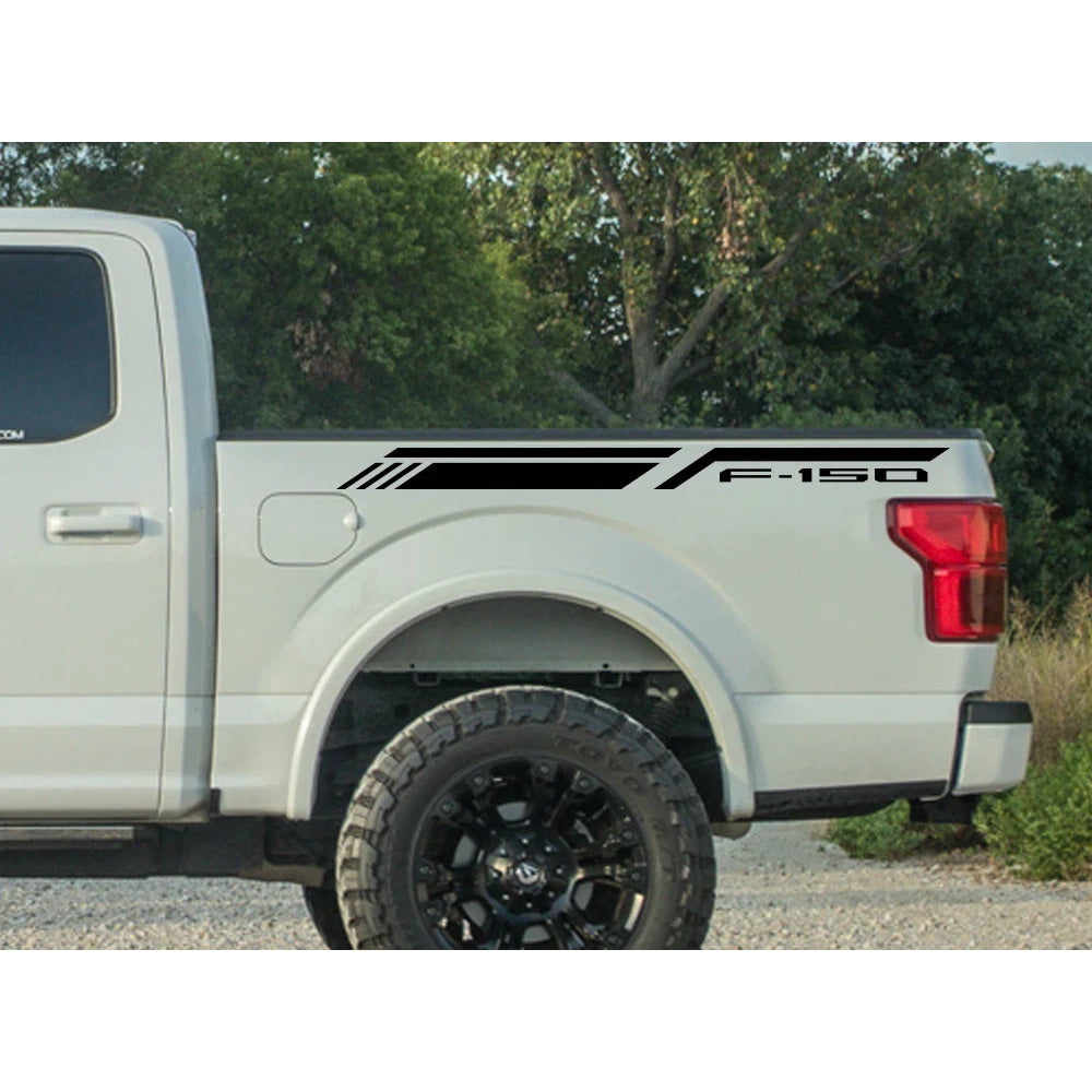 For Ford F150 Raptor Lariat Limited Pickup Bed Side Sticker Car Stripes Style Decor Decal Truck Vinyl Cover Auto Accessories