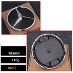 Car Front Grille Emblem Star Badge  Logo Chrome black Silver 3D Mirror Mercedes Benz W205 W204 W253 W213 W206 W166 gle VVVglc