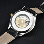 Orient Double Lion Watch Japanese Fully Automatic Mechanical Watch Hollowed Out Business Men's Watch Leather Strap