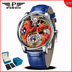 PINDU Design 2025 NEW Men Watch Diamond TourbillionTop Brand Luxury Astronomia Quartz Watch Men sapphire glass waterproof Watch