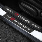 4Pcs Car Door Threshold Protector Sticker Emblem Decal Auto Accessories  For Dodge Durango Caliber Dakota Neon SXT Nitro Ram SRT