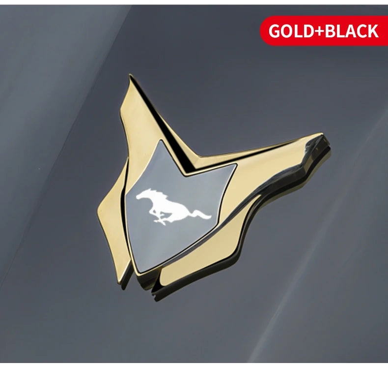 3D Meta Car Sticker Auto Door Trunk Car Body Shield Emblem Protective Sticker For Ford Mustang GT SHELBY Auto Accessories
