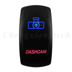 Waterproof 5 Pins SPST On/Off Rocker Switch Blue & Red Led 20A/12V 10A/24V Toggle Switch GPS for Cars,Trucks, RVs, Boats