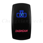 Waterproof 5 Pins SPST On/Off Rocker Switch Blue & Red Led 20A/12V 10A/24V Toggle Switch GPS for Cars,Trucks, RVs, Boats