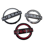 Car Front Grille Emblem Rear Trunk Badge Cover Steering Wheel Sticker for Nissan Qashaqai Sylphy X-trail Note Elgrand Leaf Teana