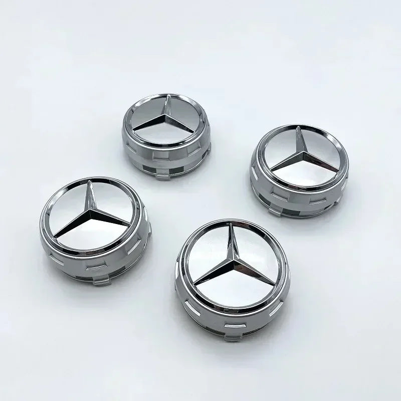 QQQ 4PCS KKK 75mm NEW Car Wheel Center Hub Caps Cover for Mercedes Benz B/C/E/S Class A Class C200L GLC GLK CLA W166 W163 W221