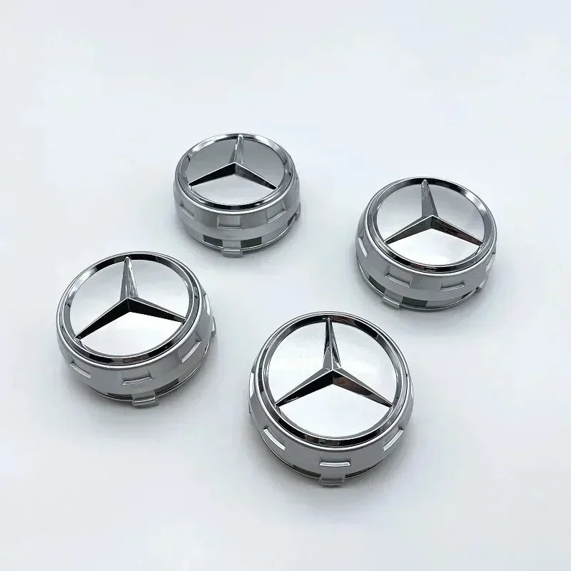 QQQ 4PCS KKK 75mm NEW Car Wheel Center Hub Caps Cover for Mercedes Benz B/C/E/S Class A Class C200L GLC GLK CLA W166 W163 W221