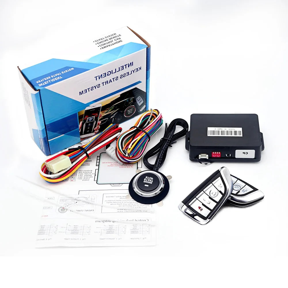 Kirbin Universal Car alarm with auto start Smart key Engine ignition autostart kit Automotive start stop For Toyota/Golf/Passat