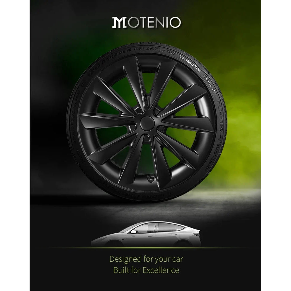 4PCS for Model 3 (2017-2023) 18 Inch Blade Wheel Cover Hubcaps Whirl Cap Rim Cover Replacement Wheel Cap Accessories for Tesla