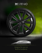 4PCS for Model 3 (2017-2023) 18 Inch Blade Wheel Cover Hubcaps Whirl Cap Rim Cover Replacement Wheel Cap Accessories for Tesla
