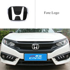Car Logo Front Grille Trunk Steering Wheel Emblem Decorate Sticker For Honda 2006-2025 Civic FIT HRV Vezel Avancier Accessories