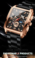 BINBOND Luxury quartz wristwatches luminous waterproof auto date chronograph men's watch business sport fashion casual reloj