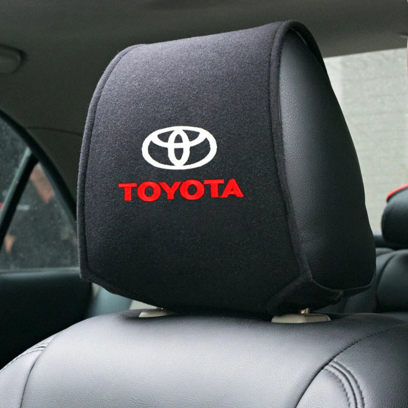 Car exterior annual inspection stickers For Toyota Car Set Car Head Neck Rest Pillow Auto Seat belt Pads Headrest cover