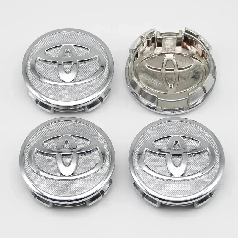 4pcs 57mm/62mm Car Tyre Wheel Center Hub Cap Badge Logo Rim Emblem For Toyota Corolla Camry Yaris CHR Rav4 Auris Verso Avalon