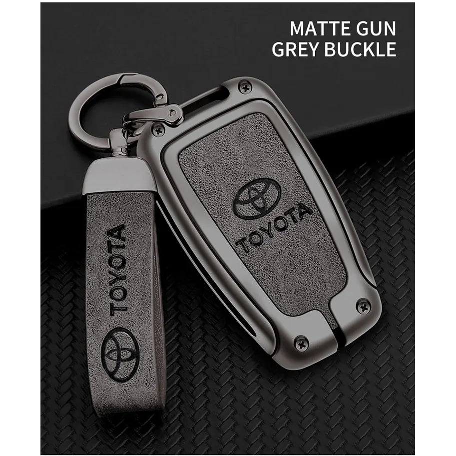 Car Key Case Bag Cover Shell For Toyota CHR Prado 2017 2018 Prius Camry Corolla RAV4 2017 2018 2019 2020 Protector Accessories