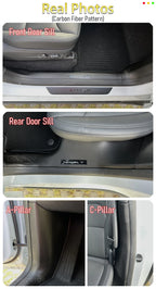 For Tesla Model Y Juniper 2025 2026 Front Rear Door Sill Guard Anti Scratch Dirt Resistant Threshold Strips Interior Accessories