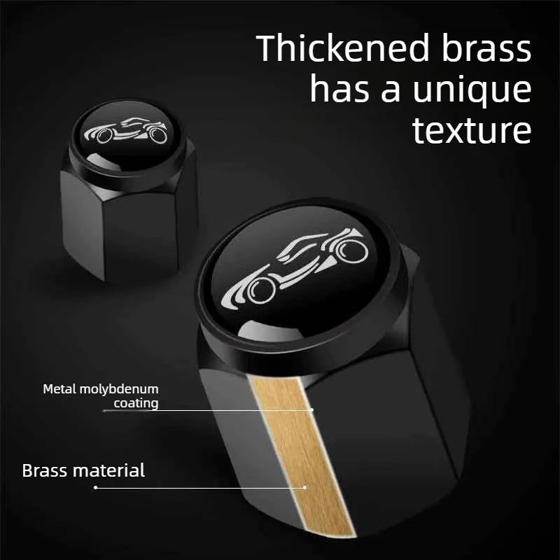 4Pcs Metal Tire Valve Stem Caps Fit BMW X Series M Series Car Accessories