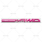 Symmetrical AWD Car Emblem Adhesive Metal Zinc Alloy Fender Badge for Subaru Legacy Forester XV Outback BRZ