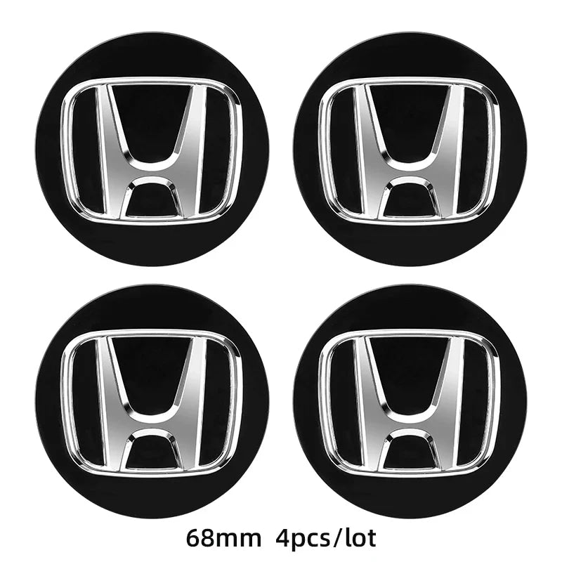 ABS Wheel Center Cap Wheels Tyre Car Wheel Center Cap Set Vehicles Cover For Honda Civic Fit Jazz Accord Pilot CRV Odyssey
