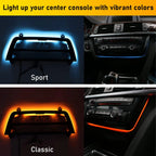 For BMW 3 Series 4 Series F30 F32 F33 F34 F36 2Color Center Console AC Panel Ambient Light Radio Trim LED Dashboard Light