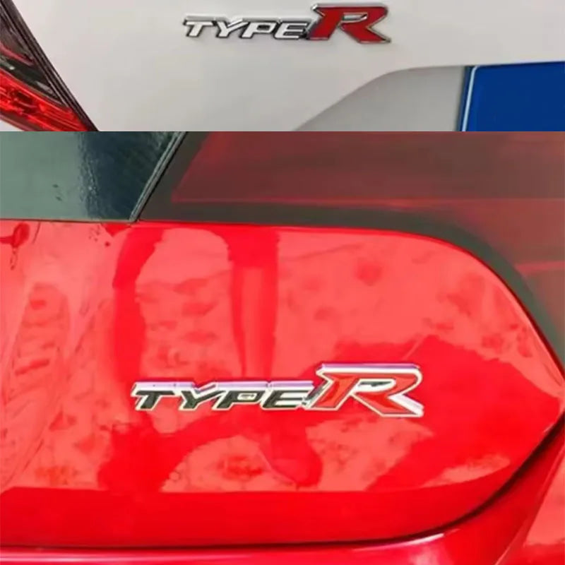 3D TYPER TYPE R for car Hood Fender trunk Rear Nameplate Decal Emblem Badge Sticker