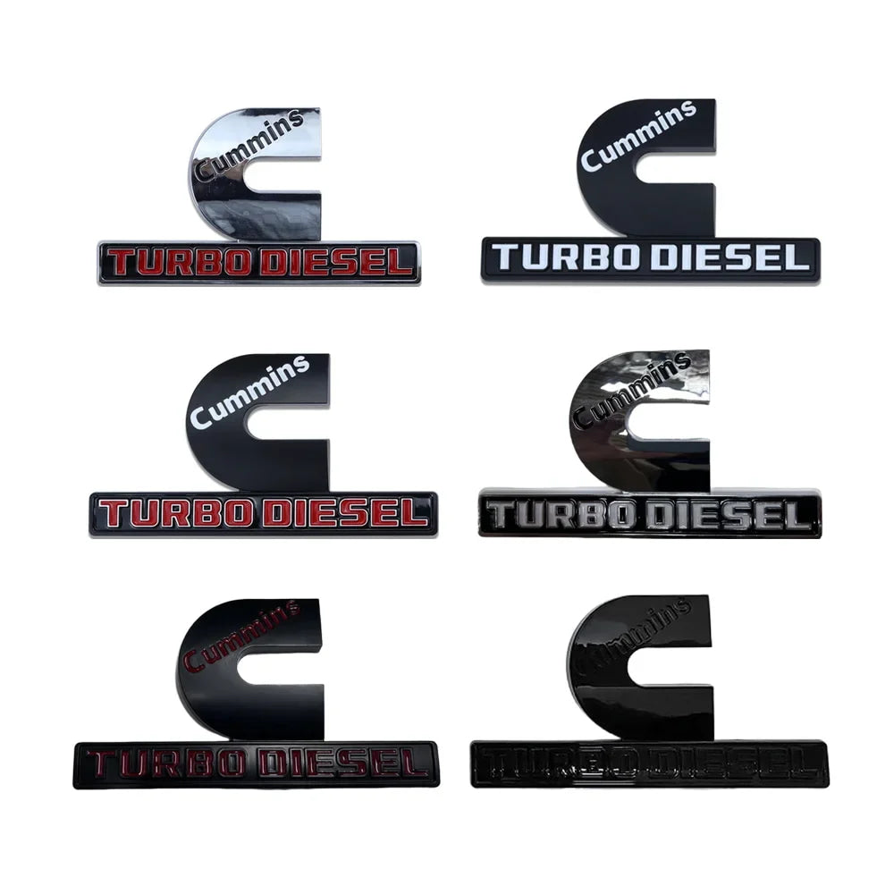 CUMMINS TURBO DIESEL Logo Car Stickers for RAM 1500 2500 Refit Accessories Side Body Decorative Decals