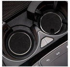2Pcs Leather Car Coaster Anti-slip Mat Cup Holder Pad For BMW X1 X2 X3 X4 X5 X6 X7 1 3 5 6 7 Series E60 E90 E70 G20 G30 G7