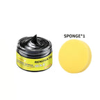 Black Universal Car Wax Paste: Dashboard Nano Crystal Coating, Interior Shine, Tire Protection and Oxidation Removal