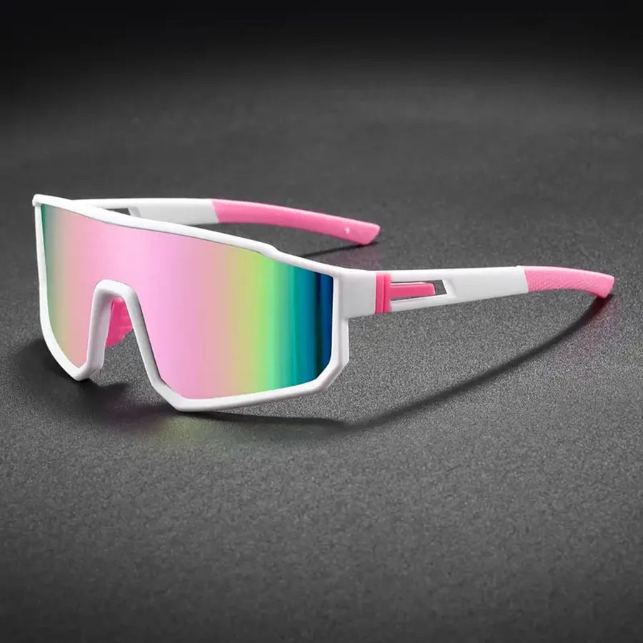Gafas de ciclismo de gran tamaño para hombre, gafas de sol con revestimiento colorido a prueba de viento para bicicleta, deportes al aire libre, motocicleta