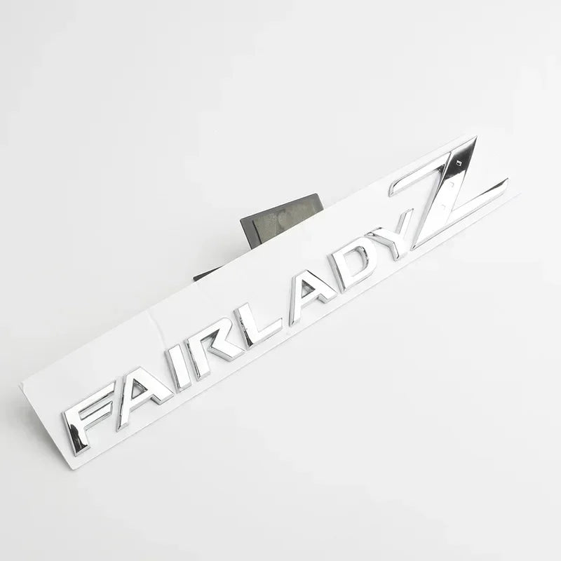 3D Letters Fairlady Z Logo Rear Boot Trunk Emblem Badge for Nissan Nismo 350Z 370Z Z33 GTR Side Fender Car Sticker Decals