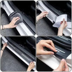 1/4/5Pcs Carbon fiber automotive parts car threshold stickers For Lexus F SPORT IS250 IS200 CT200h GS300 LS430 RX450h ERX400h