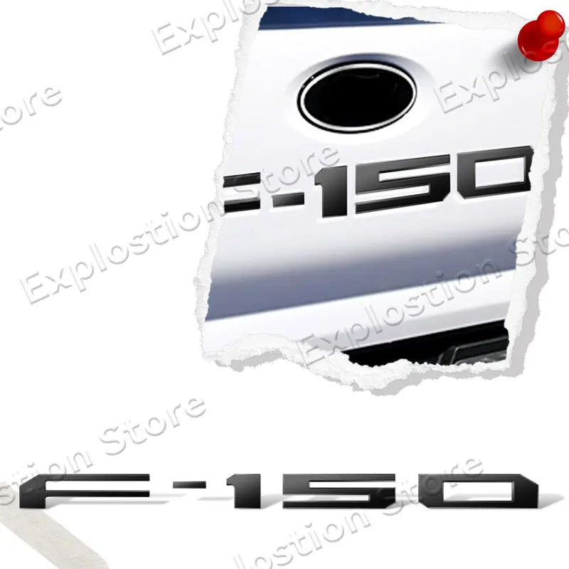 Car ABS Plastic F-150 Logo Car Letter Fender Side Emblem Rear Tail Trunk Badge Sticker For Ford F150 GT Accessories