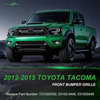 Front Grille Grill Compatible With 2012 2013 2014 2015 Toyota Tacoma Pickup Truck TRD Style Front Bumper Mesh Grill Assembly
