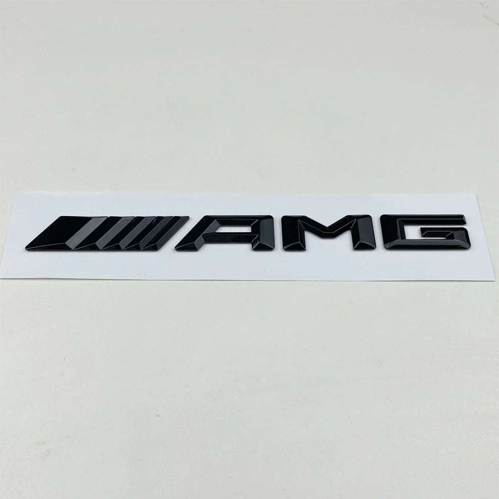 1pcs 3D Car Rear Trunk Emblem, Decal Letters Sticker, Mercedes Benz AMG A B C E G CLA W211 W203 W204 W210 W124 Accessories