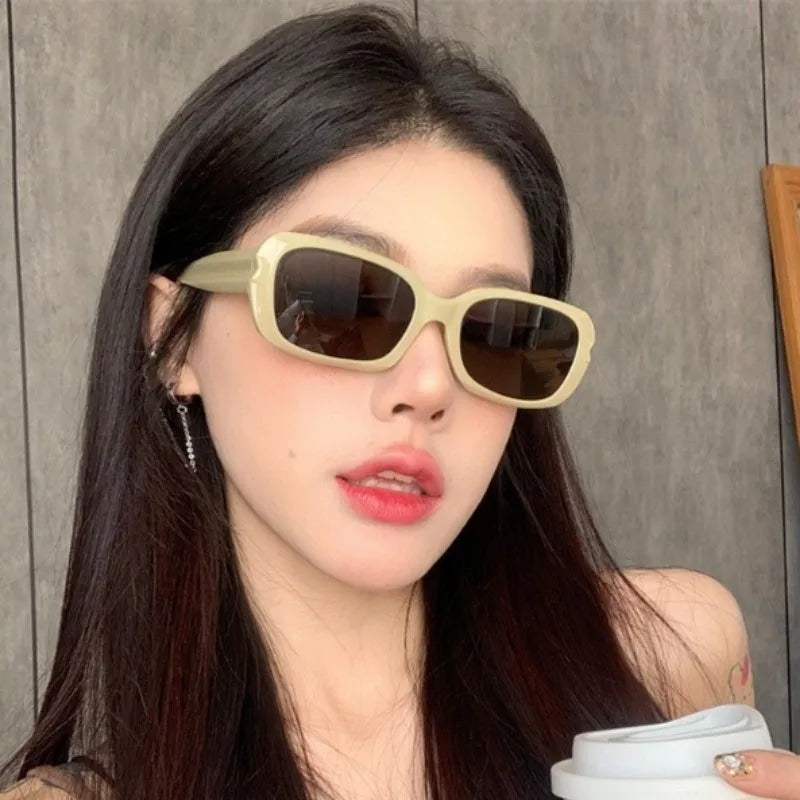 Gafas de Sol Cuadradas de Gran Tamaño, Marca de Lujo, Diseño Moderno, para Hombre y Mujer, Tendencia Retro, para Conducir al Aire Libre, Protección UV400