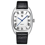 RollsTimi 2026 New Men's Watches Top Brand Luxury Oval Quartz Watch For Men Fashion Watch Man Waterproof VH31 Clock Gift Leathe