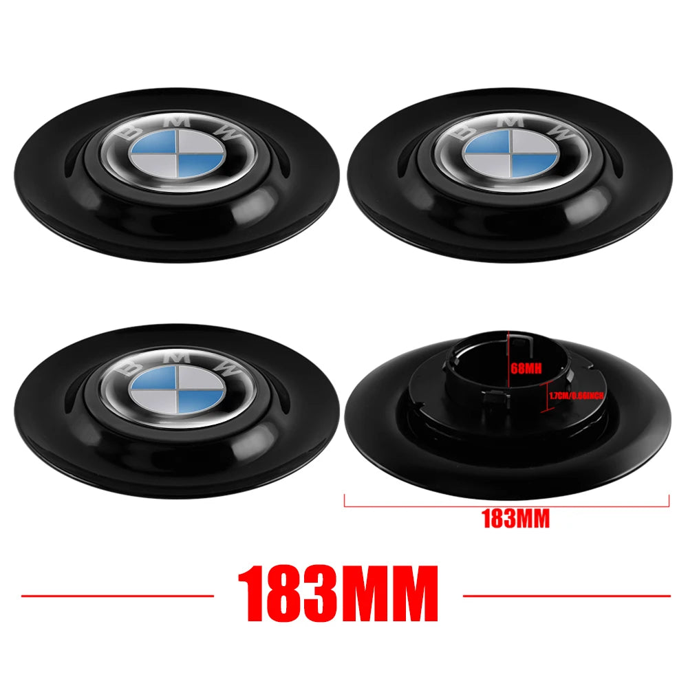 4Pcs 183mm Floating Car Wheel Center Caps Rims Hub Cover For BMW 50TH M Performance M3 M5 M6 F01 F20 F10 F13 F15 F16 F30 F34 F32