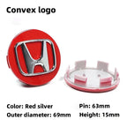 4Pcs 58mm Anti Dust Car Wheel Hub Center Caps for Honda Civic CRV Accord Fit Jazz HRV Vezel City Odyssey Stepwg Rim Badge Covers