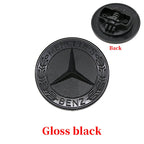 57mm 3D ABS Car Front Engine Hood Bonnet Flat Emblem Badge Universal For Auto Sedan SUV Coupe Exterior Tuning Styling Trim 1PC
