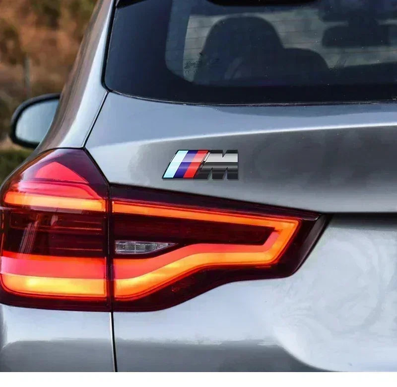 3D ABS Chrome Emblem Letters logo Car Trunk Badge Sticke for BMW M power Thunder Edition competition M1 M2 M3 M5 M7 X3M X5M X7M