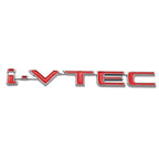 3D Chrome Metal Car Letters Rear Trunk Badge Emblem IVTEC Logo I VTEC Sticker For Honda City Civic Accord Jazz CRV  Accessories