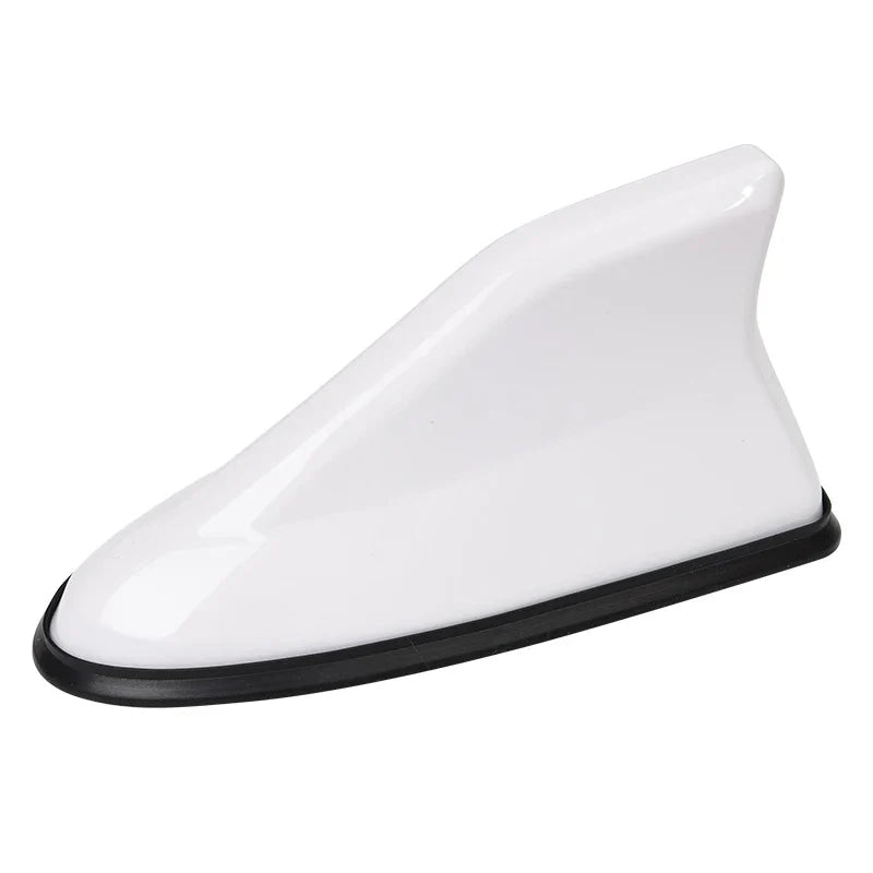 16cm Universal Carbon Fiber Look Car Roof Top Mount Shark Fin Aerial Antenna Toppers Auto Radio AM FM Antenna Signal Amplifier