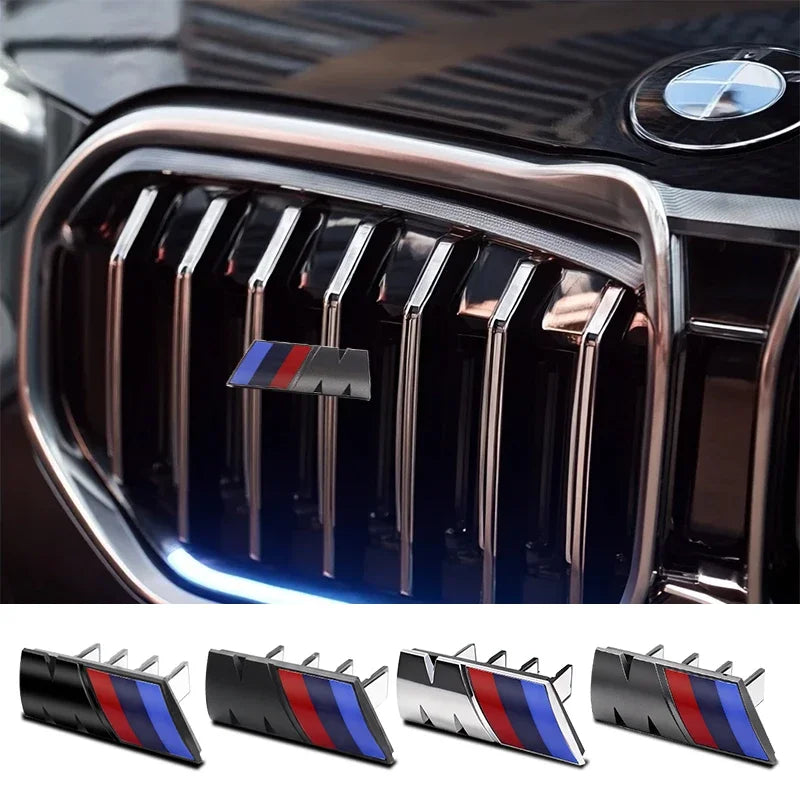 3D ABS M Logo Car Emblem Front Grill Badge Accessorie For BMW  X3 X5 E39 E92 F11 F31 E90 E46 F10 F30 E87 F20 G20 E60 E61 F25 E36