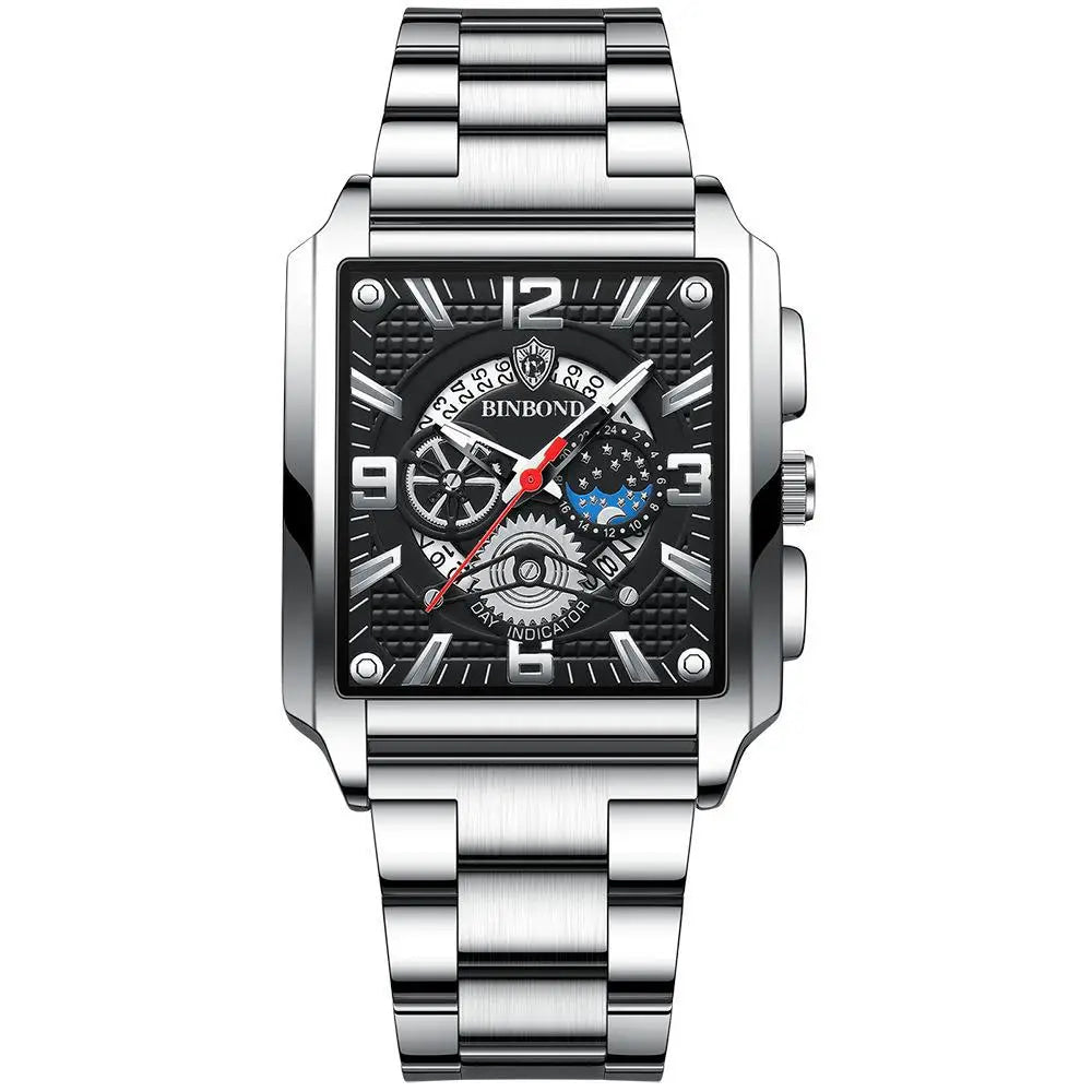 BINBOND Luxury quartz wristwatches luminous waterproof auto date chronograph men's watch business sport fashion casual reloj
