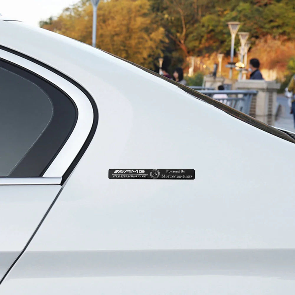 3D Aluminum Car Side Body Trunk Emblem Decoration Sticker For Mercedes Benz AMG Class GLK GLA CLA GLB W108 W447 W204 W205 Fortwo